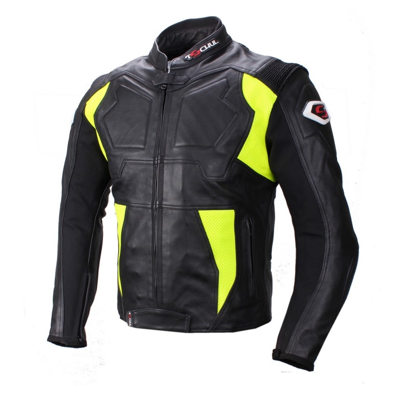 Bunda na motorku Tschul 850 čierno-fluo žltá výpredaj