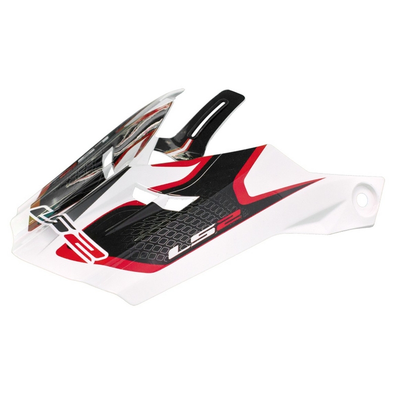 Šilt pre prilbu LS2 PEAK MX456 Compass bielo-červený