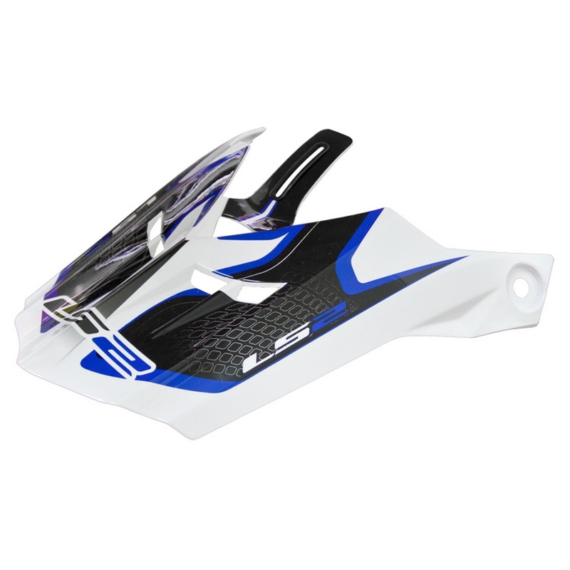 Šilt pre prilbu LS2 PEAK MX456 Compass bielo-modrý