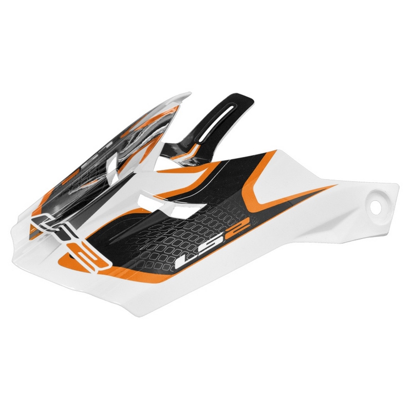 Šilt pre prilbu LS2 PEAK MX456 Compass bielo-oranžový výpredaj