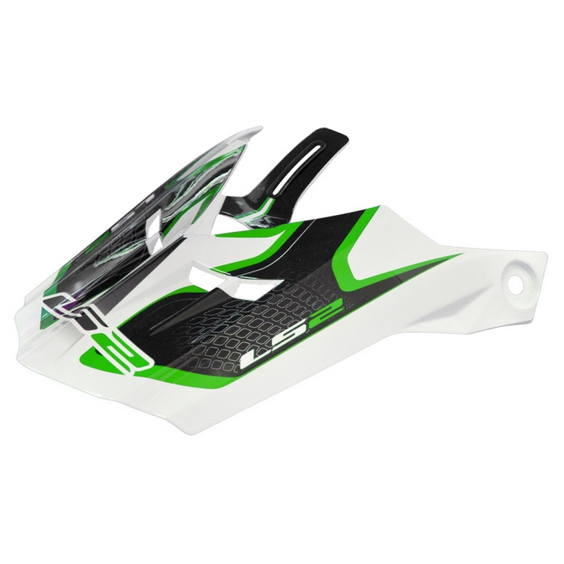 Šilt pre prilbu LS2 PEAK MX456 Compass bielo-zelený