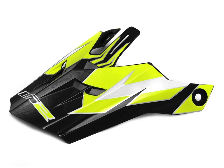 Šilt pre prilbu LS2 PEAK MX456 Factory bielo-čierno-žltý