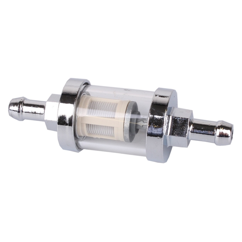 Palivový filter R-TECH chrómový 6 mm