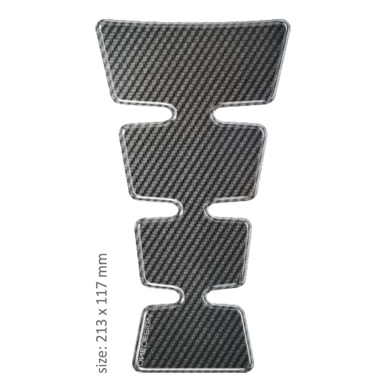 Polep palivovej nádrže Print - Maxi Gold carbon