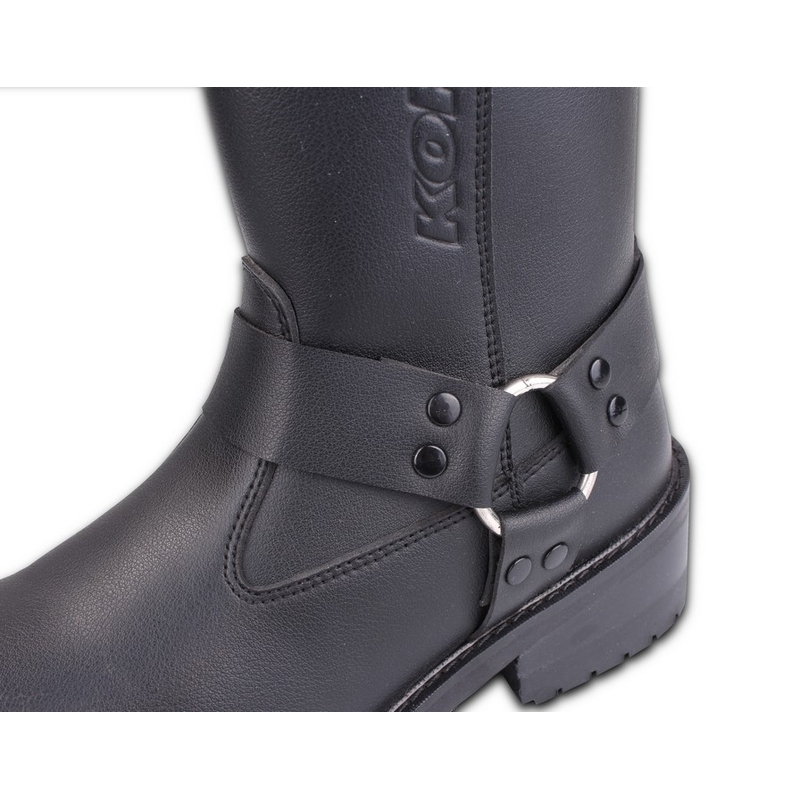 Topánky na motorku Kore Black Buckle čierne výpredaj