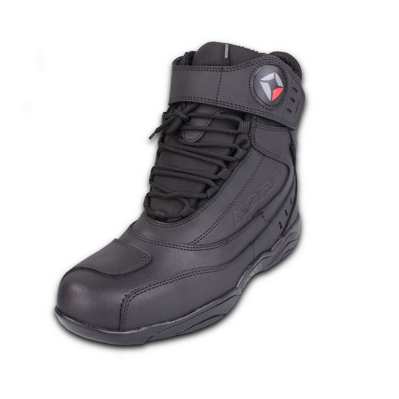 Topánky na motocykel Kore Velcro čierne