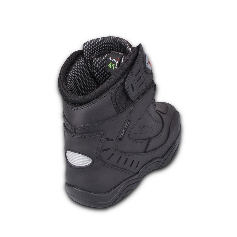 Topánky na motocykel Kore Velcro čierne