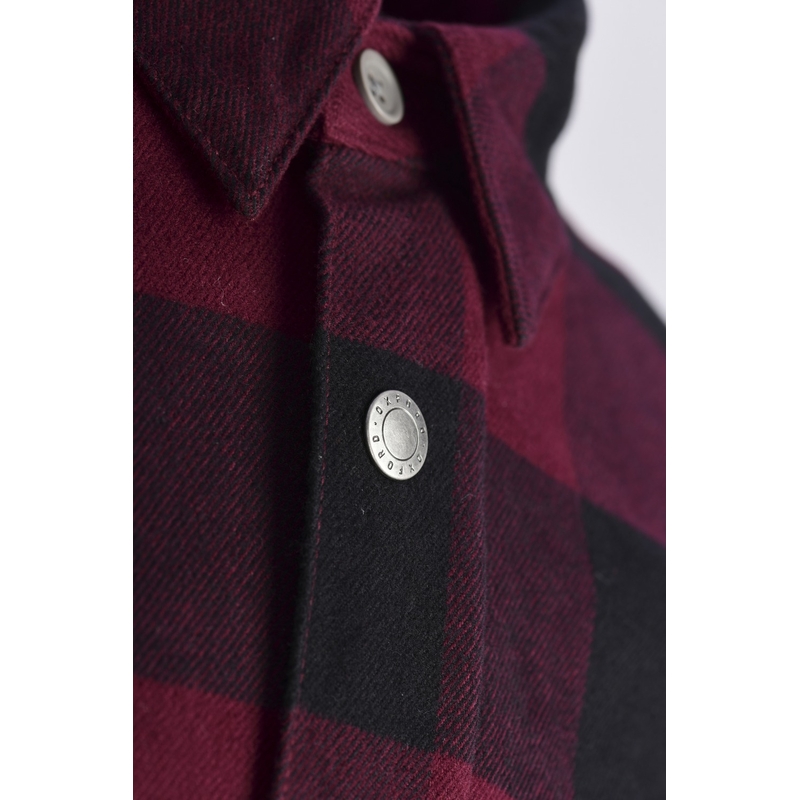 Košeľa na motocykel Oxford Kickback 2.0 červeno-čierna výpredaj