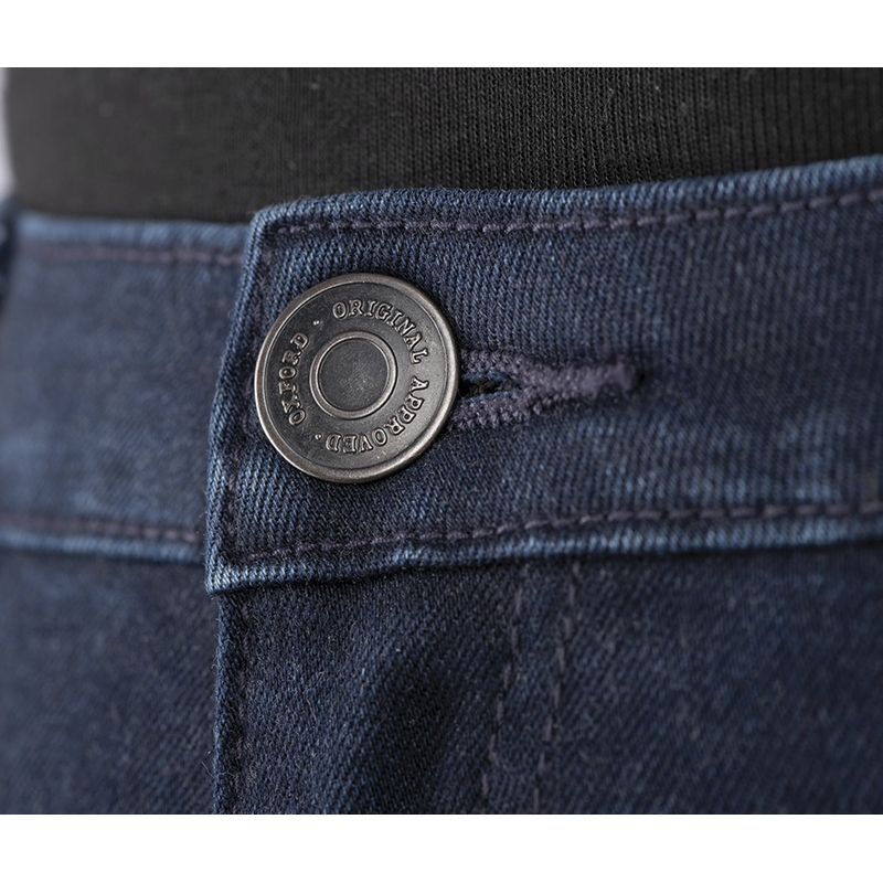 Skrátené dámske nohavice Oxford Original Approved Jeggings AA modrej indigo výpredaj