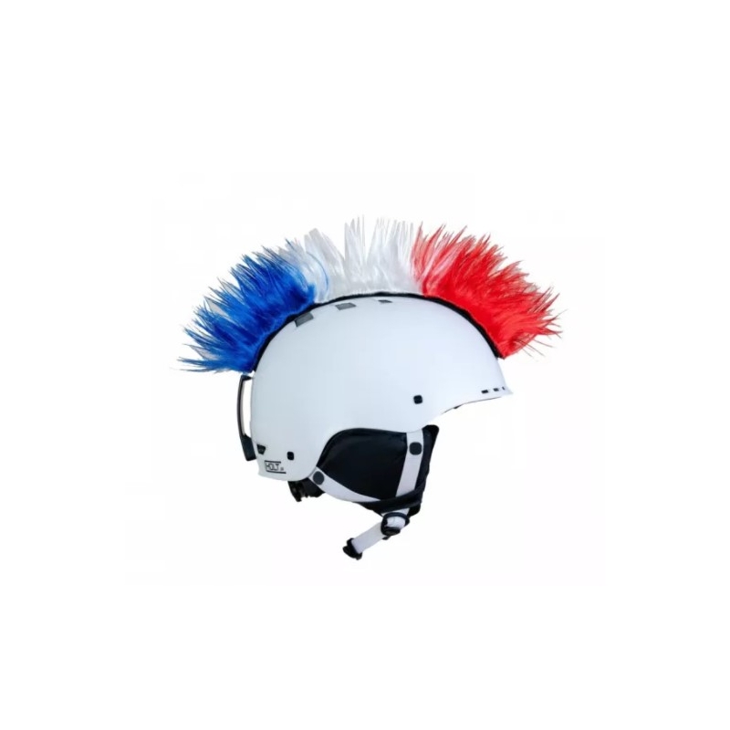 Číro na prilbu Mohawk modro-bielo-červené