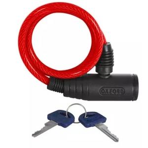 Zámek Oxford Bumper Cable Lock červený