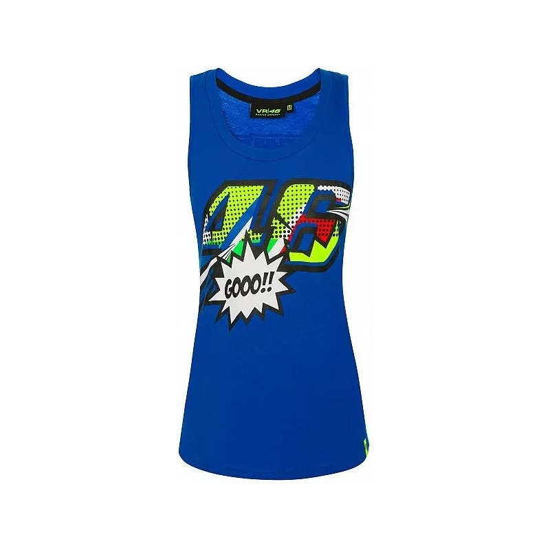Dámske tielko VR46 Valentino Rossi POP ART modré