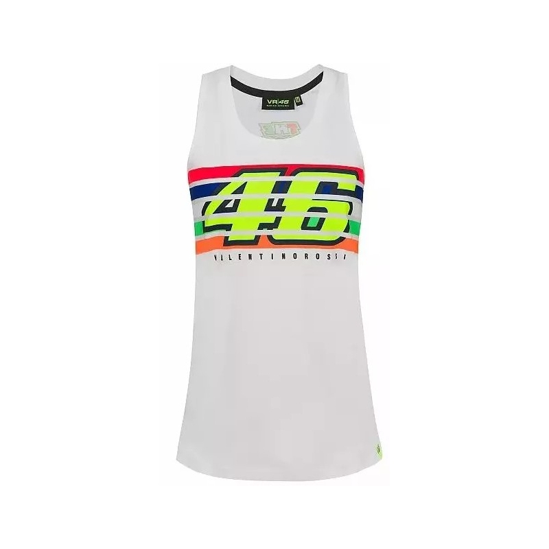 Dámske tielko VR46 Valentino Rossi STRIPES biele