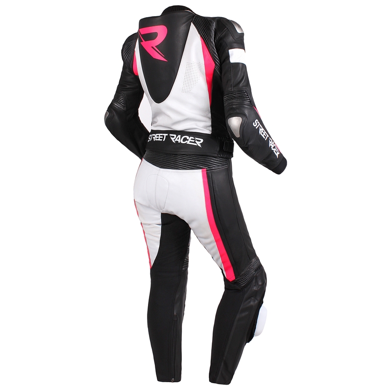 Dámske nohavice Street Racer Kiara čierno-bielo-fluorescenčno ružové - II. akosť