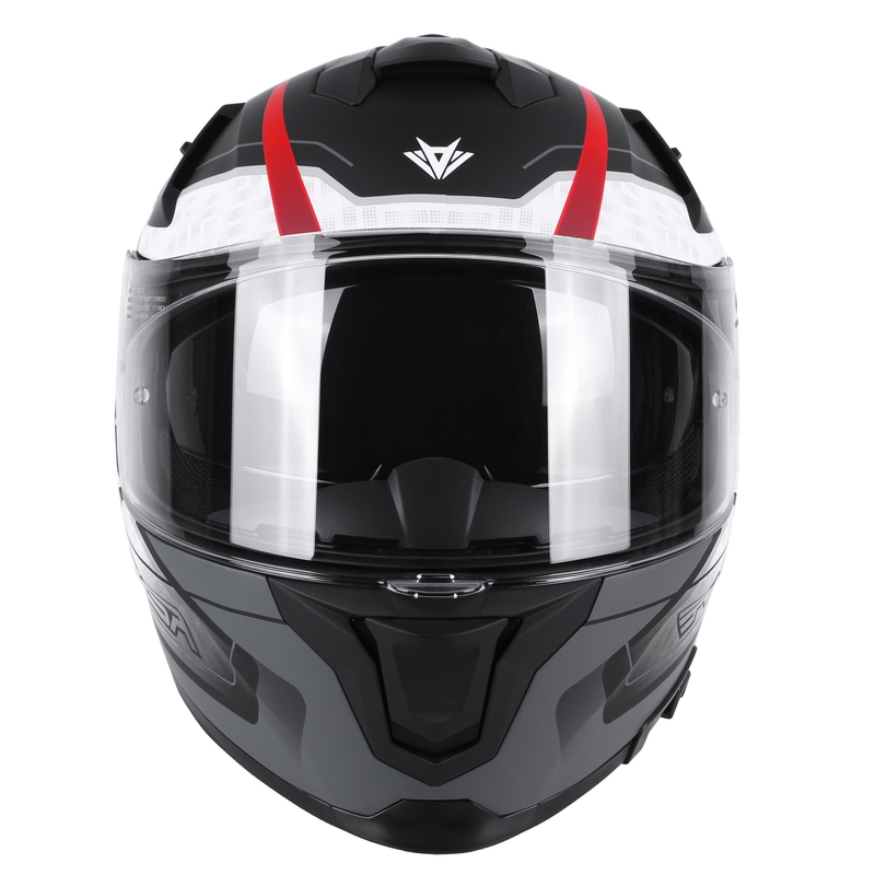 Integrálna prilba na motocykel RSA Rapid šedo-červená výpredaj