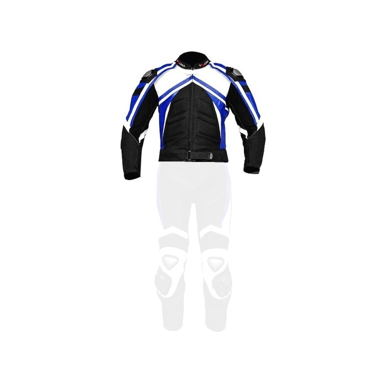 Pánska bunda Tschul 750 Titanium čierno-bielo-modrá