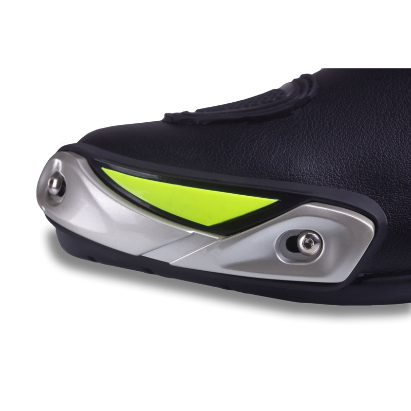 Topánky na motorku Street Racer GTR čierno-fluo žlté