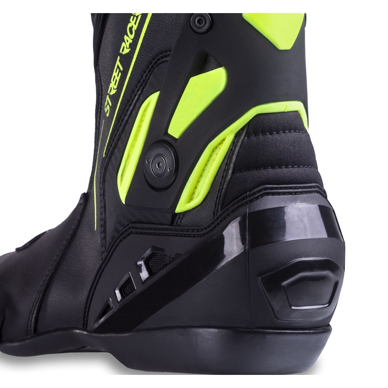 Topánky na motorku Street Racer GTR čierno-fluo žlté