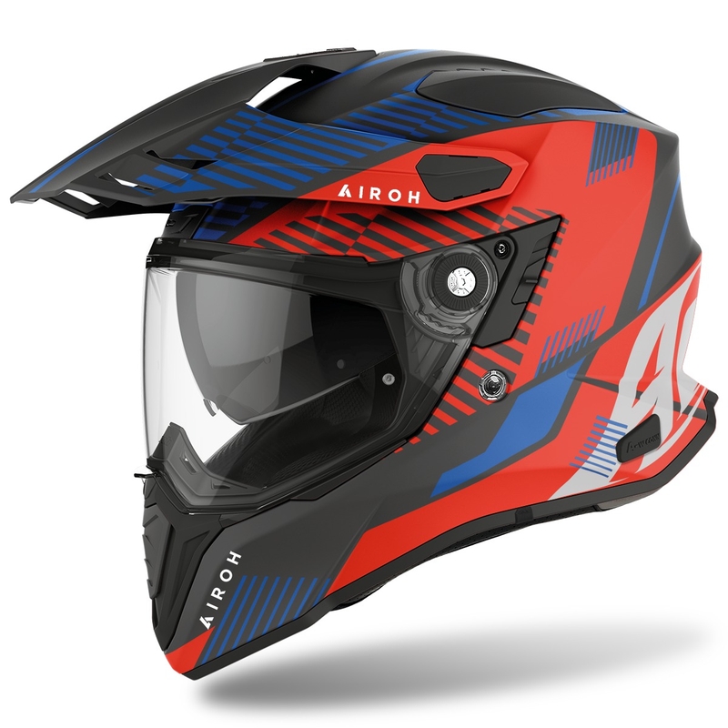 Enduro prilba Airoh Commander Boost 2022 modro-červená matná