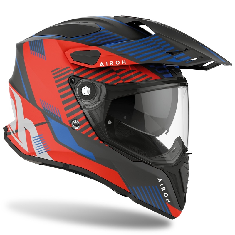 Enduro prilba Airoh Commander Boost 2022 modro-červená matná