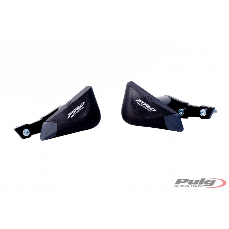 Padacie protektory Puig PRO - Kawasaki ER-6N (2012 - 2015) čierne