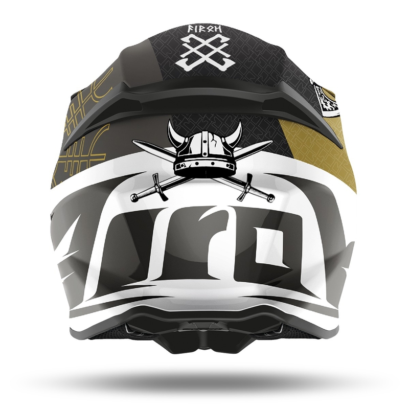 Motokrosová prilba Airoh Twist 2.0 Sword 2021 bielo-zlato-šedá výpredaj