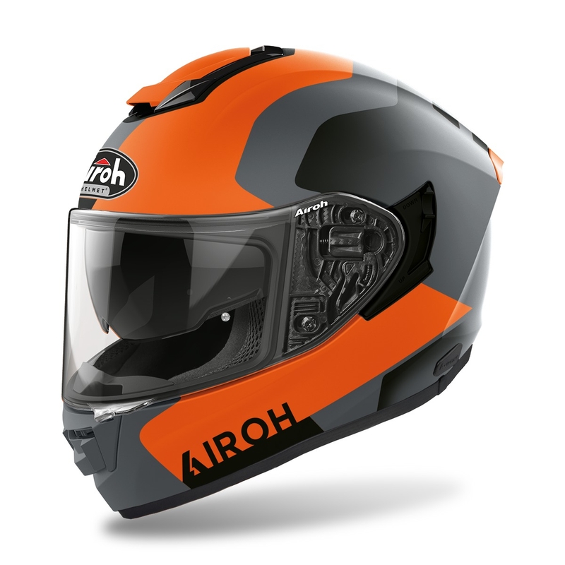 Integrálna prilba na motocykel Airoh ST.501 Dock 2022 oranžová matná výpredaj