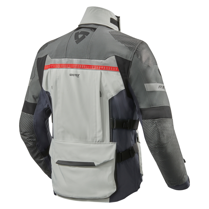 Bunda na motocykel Revit Dominator 3 GTX strieborno-modrá