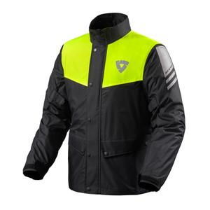 Moto bunda do dažďa Revit Nitric 3 H2O čierno-fluorescenčno žltá výpredaj