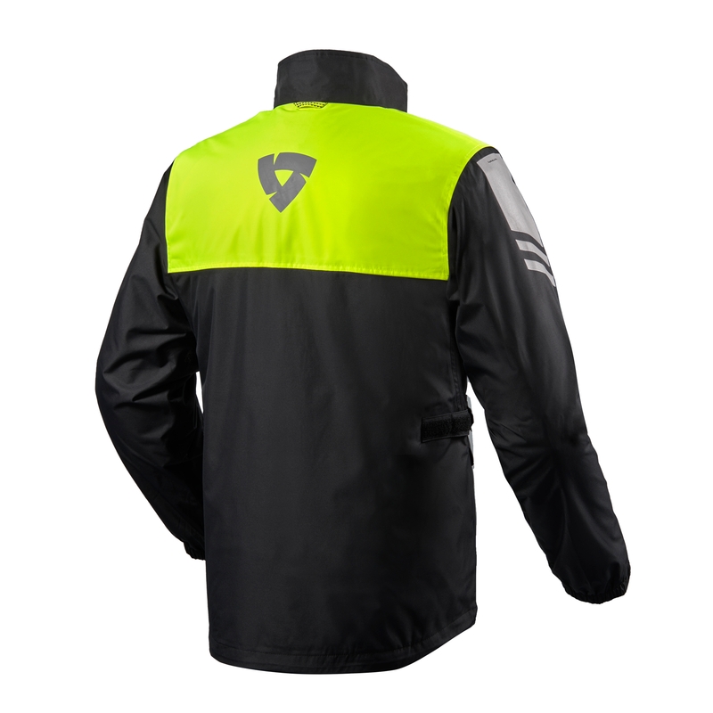 Moto bunda do dažďa Revit Nitric 3 H2O čierno-fluorescenčno žltá výpredaj