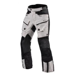 Nohavice na motocykel Revit Defender 3 GTX strieborno-čierne skrátené