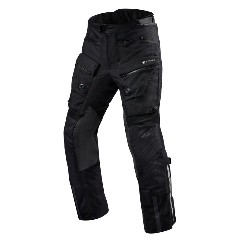 Nohavice na motocykel Revit Defender 3 GTX čierne skrátené