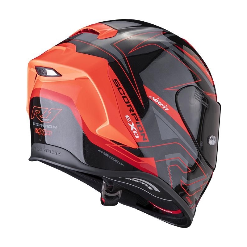 Integrálna prilba na motocykel Scorpion EXO-R1 Air Gaz čierno-červená