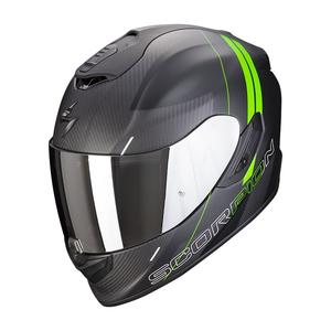 Integrálna prilba na motocykel Scorpion EXO-1400 Carbon Air Drik čierno-zelená matná