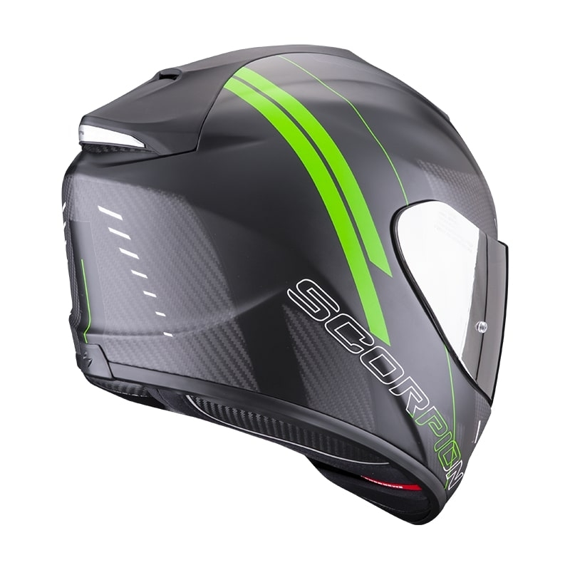 Integrálna prilba na motocykel Scorpion EXO-1400 Carbon Air Drik čierno-zelená matná