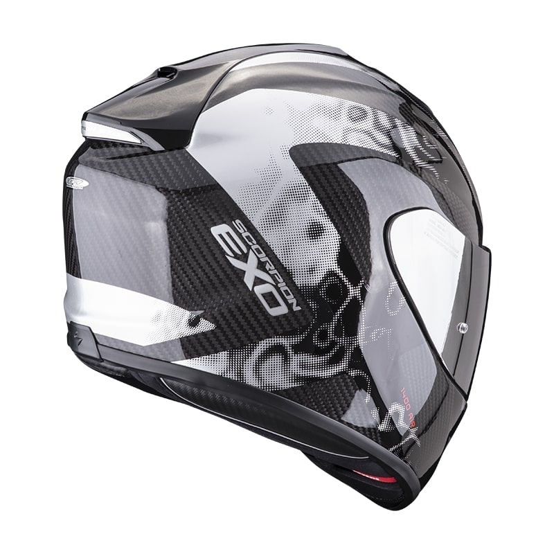 Integrálna prilba na motocykel Scorpion EXO-1400 Carbon Air Cloner strieborná
