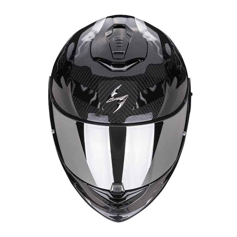 Integrálna prilba na motocykel Scorpion EXO-1400 Carbon Air Cloner strieborná