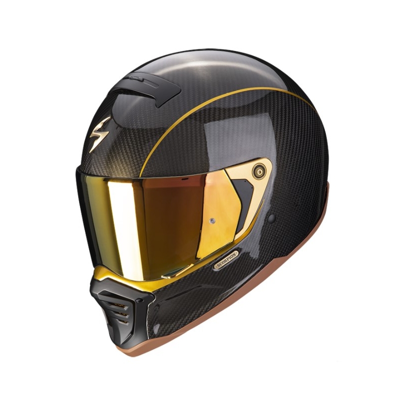 Integrálna prilba na motocykel Scorpion EXO-HX1 Carbon SE čierno-zlatá