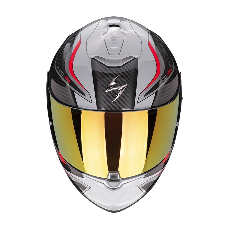 Integrálna prilba na motocykel Scorpion EXO-1400 Air Attune šedo-čierno-červená výpredaj