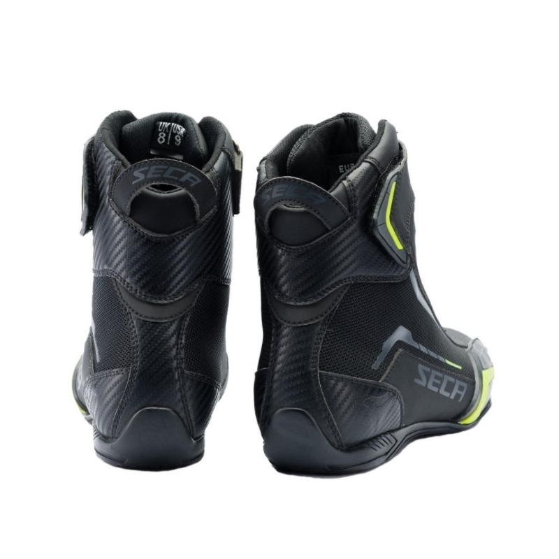 Nízke čižmy na motocykel SECA Apex Evo čierno-fluorescenčno žlté výpredaj