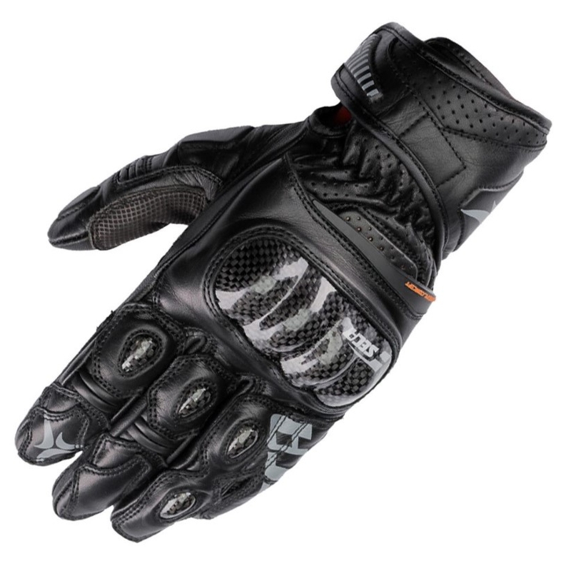 Rukavice na motocykel SECA Trackday Short čierne