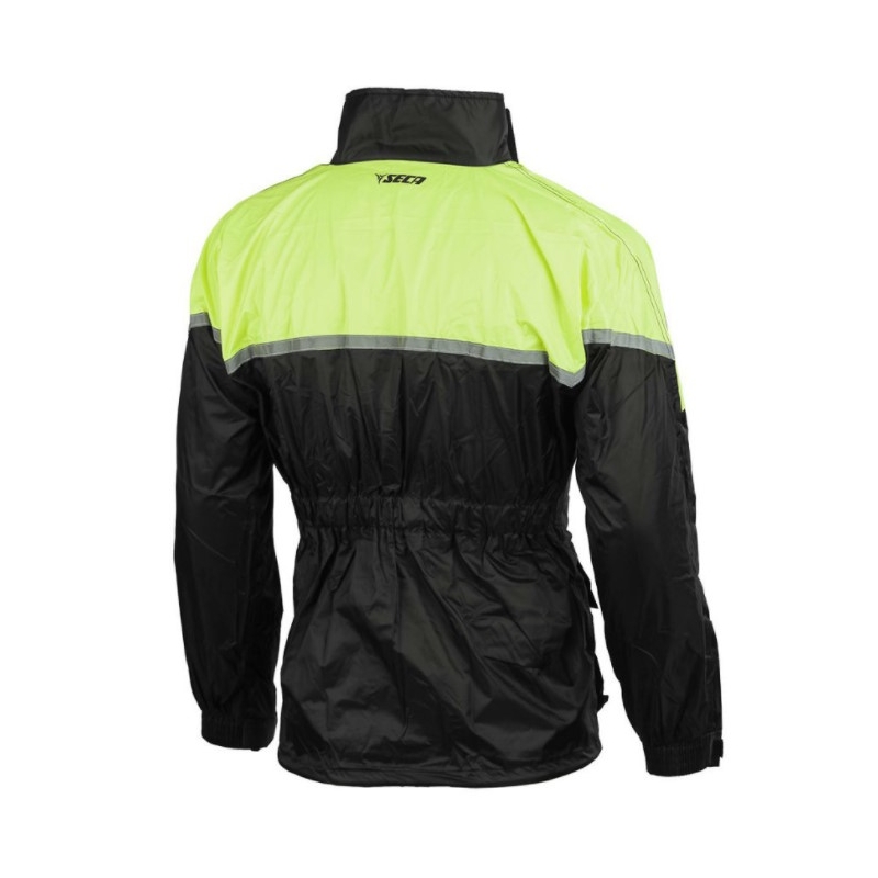 Moto bunda do dažďa SECA Rain čierno-fluorescenčno žltá výpredaj výprodej