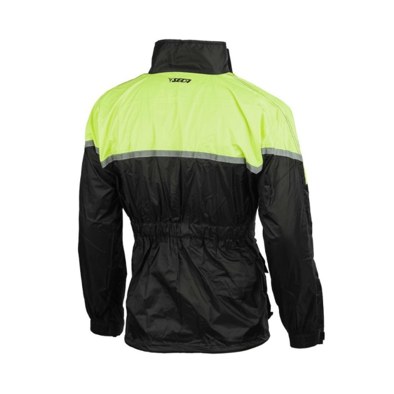 Moto bunda do dažďa SECA Rain čierno-fluorescenčno žltá výpredaj