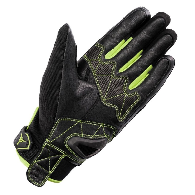 Rukavice na motocykel SECA X-Stretch čierno-žlto fluorescenčné výpredaj