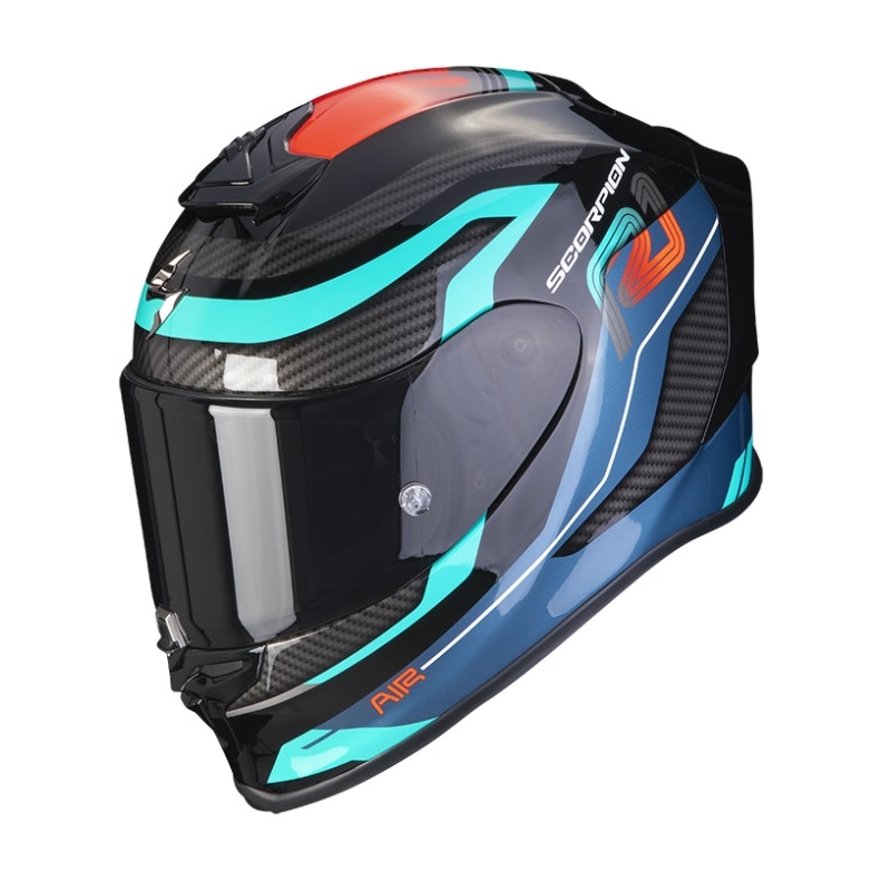 Integrálna prilba na motocykel SCORPION EXO-R1 AIR VATIS čierno-modro-červená