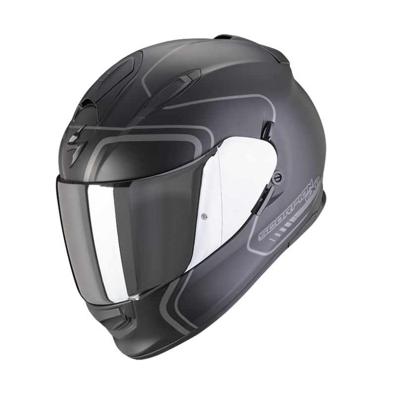 Integrálna prilba na motocykel SCORPION EXO-491 WEST matná čierno-strieborná