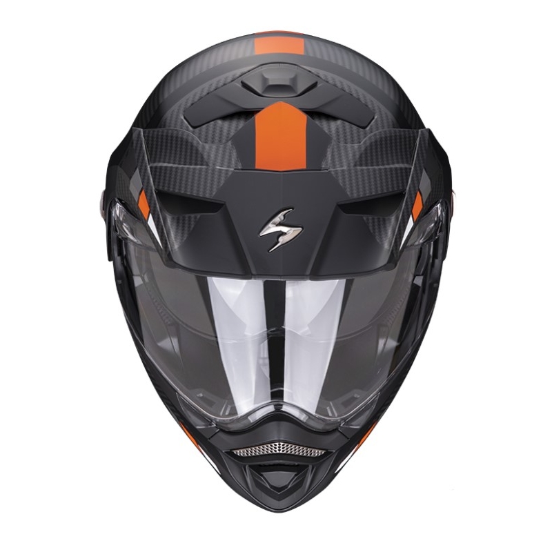 Prilba na motocykel SCORPION ADX-2 CAMINO čierno-strieborno-oranžová výpredaj