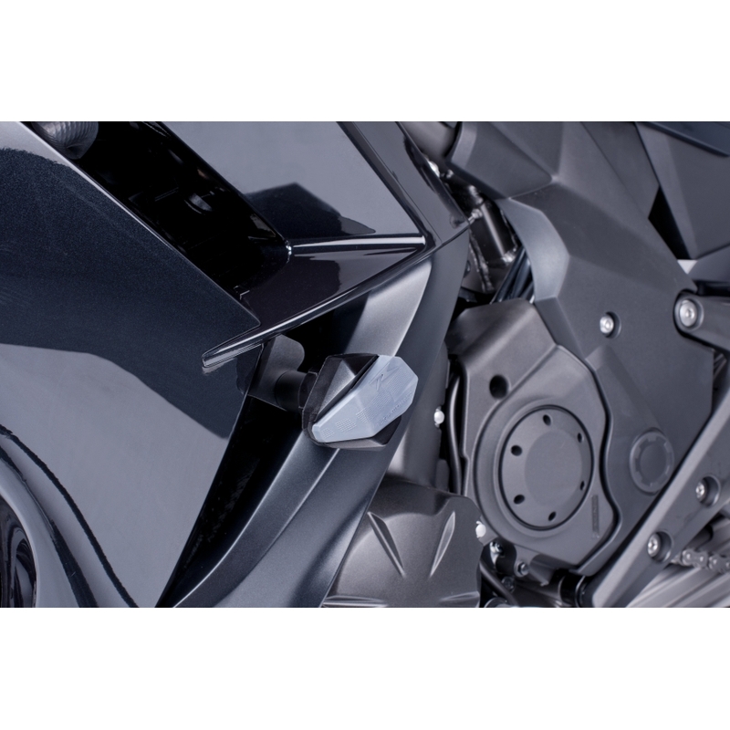 Padacie protektory Puig R12 - Kawasaki ER-6F (2012 - 2015) čierne