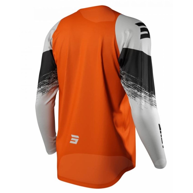 Motokrosový dres Shot Raw Burst šedo-oranžový výpredaj