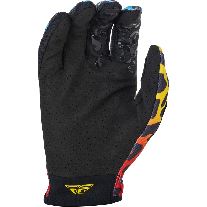 Motokrosové rukavice FLY Racing Lite SE 2022 červeno-žlto-modré výpredaj